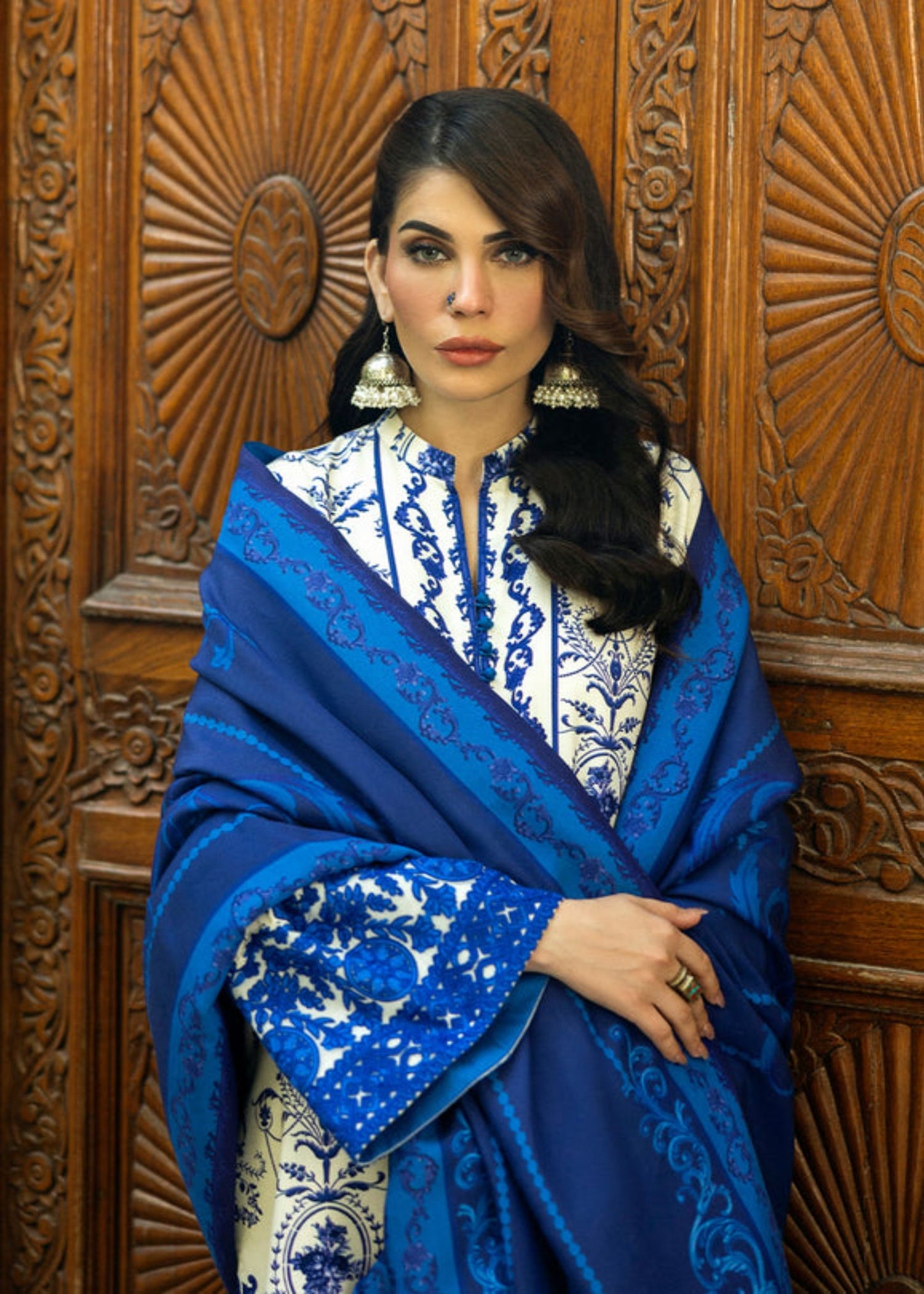 3PC LAWN PRINTED DRESS WITH LAWN DUPATTA- BQ-423