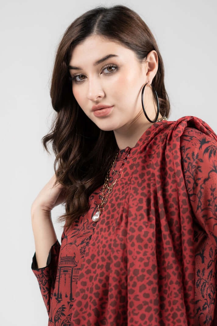 3PC LAWN PRINTED DRESS WITH LAWN DUPATTA- ABH-13