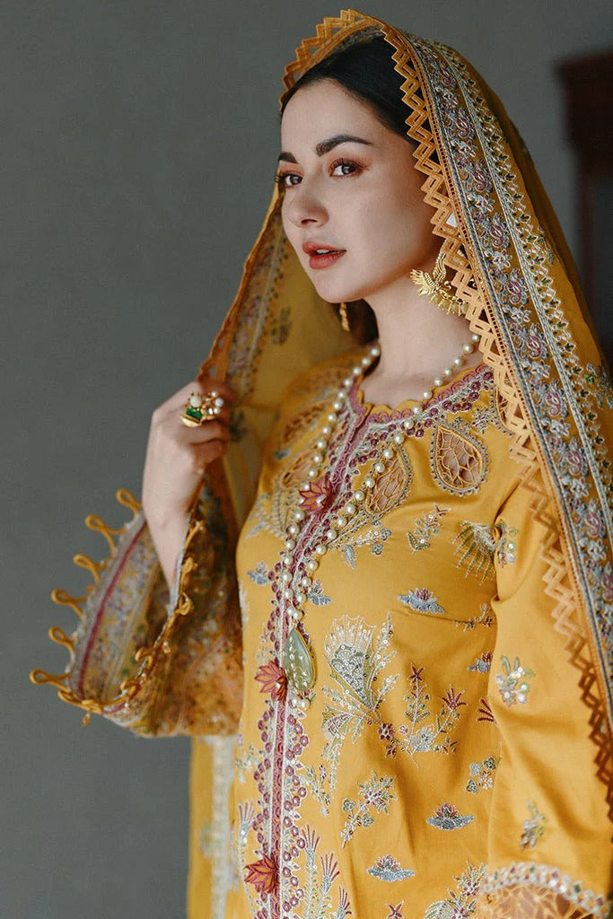 FULLY EMBROIDERED 3PC LAWN DRESS WITH ORGANZA EMBRIODERED DUPATTA- ABH-71