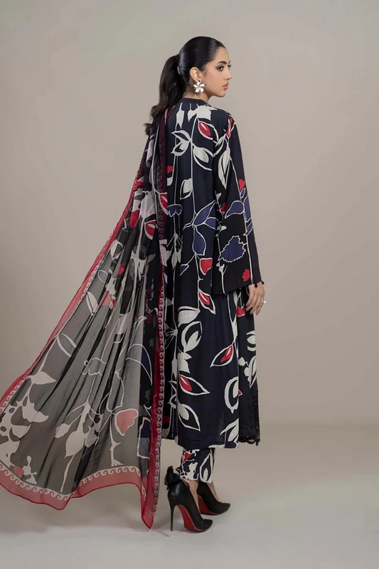 3PC LAWN DRESS WITH CHIFFON DUPATTA- ABH-16