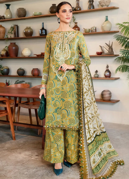 3PC LAWN PRINTED DRESS WITH LAWN DUPATTA- ABH-08