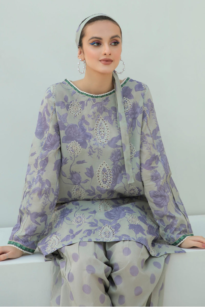 2PC LAWN PRINTED DRESS- SR255