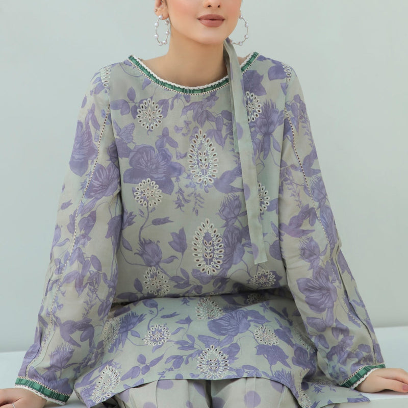2PC LAWN PRINTED DRESS- SR255