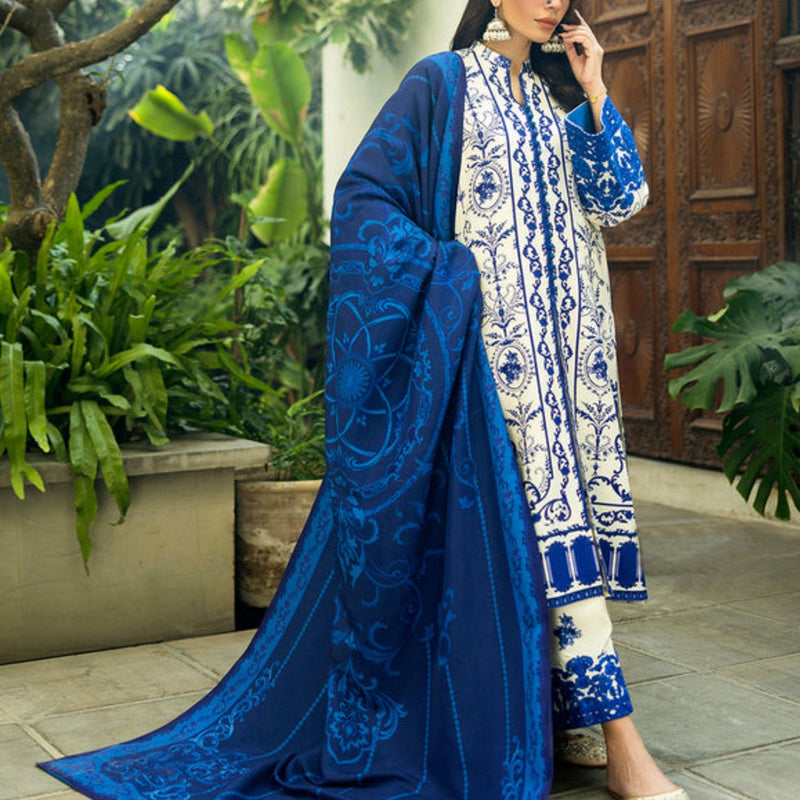 3PC LAWN PRINTED DRESS WITH LAWN DUPATTA- BQ-423
