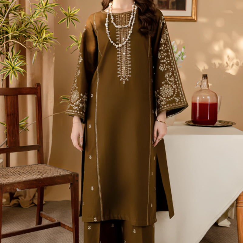 2PC LAWN EMBROIDERED DRESS-