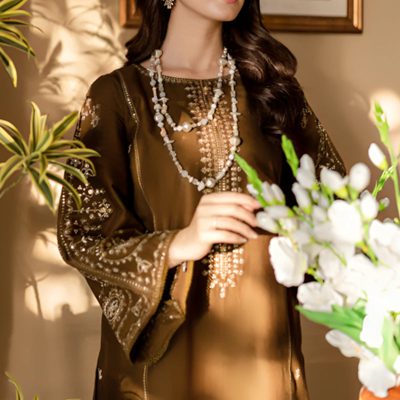 2PC LAWN EMBROIDERED DRESS-