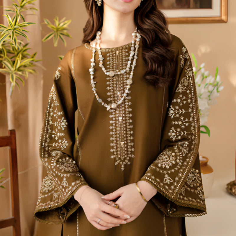 2PC LAWN EMBROIDERED DRESS-