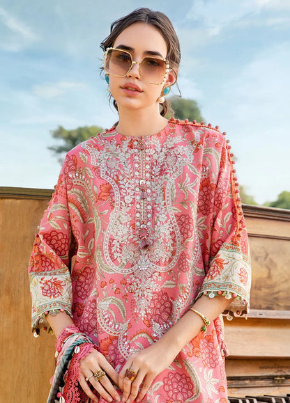 3PC LAWN PRINTED DRESS WITH LAWN DUPATTA- ABH-07