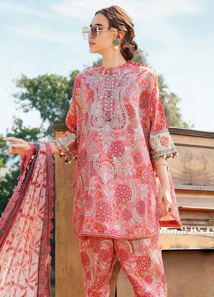 3PC LAWN PRINTED DRESS WITH LAWN DUPATTA- ABH-07