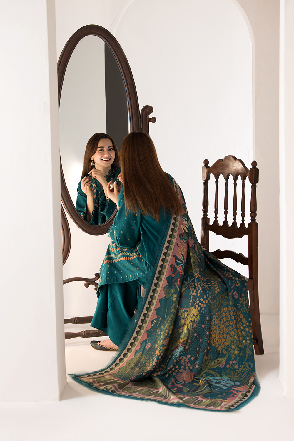 FULLY EMBROIDERED 3PC LAWN DRESS WITH LAWN DUPATTA- ABH02