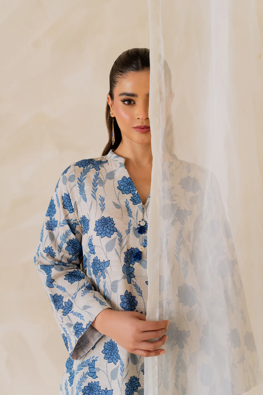 2PC LAWN PRINTED STITCHED SUIT- MAYAL
