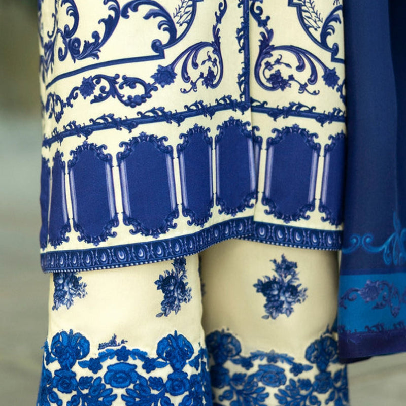 3PC LAWN PRINTED DRESS WITH LAWN DUPATTA- BQ-423