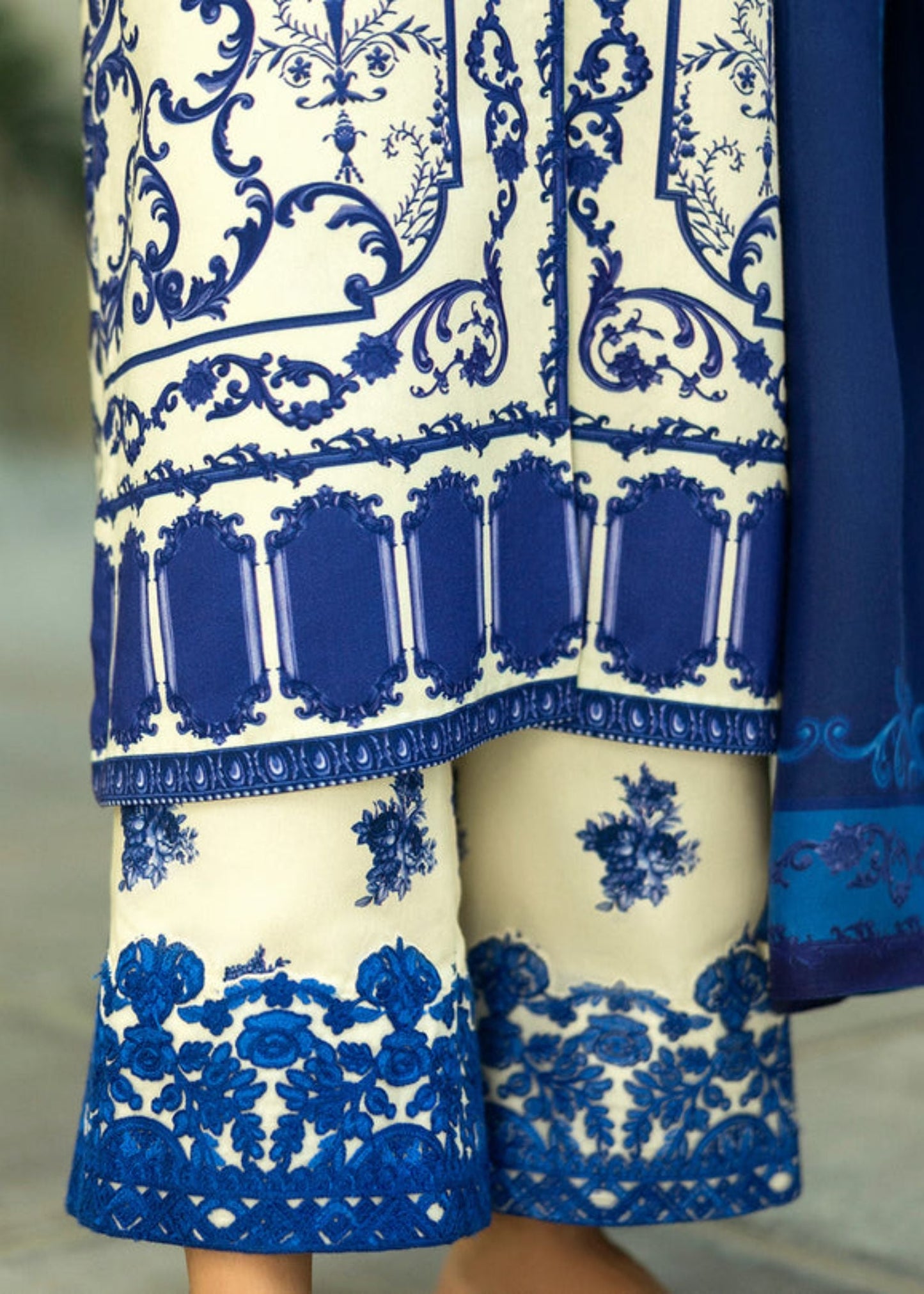 3PC LAWN PRINTED DRESS WITH LAWN DUPATTA- BQ-423