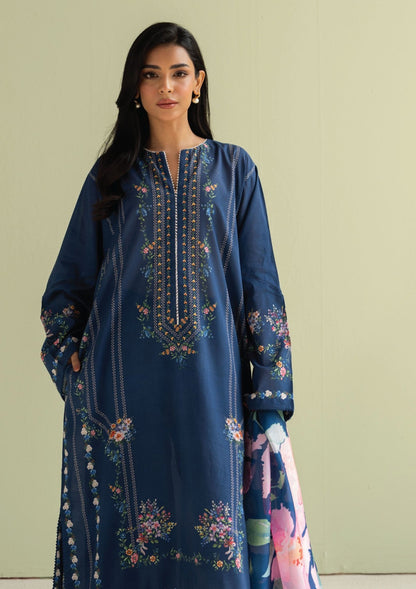 3PC LAWN PRINTED DRESS WITH LAWN DUPATTA- BQ-421