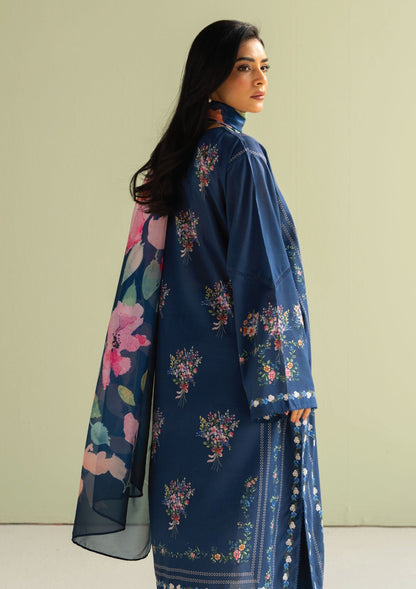 3PC LAWN PRINTED DRESS WITH LAWN DUPATTA- BQ-421