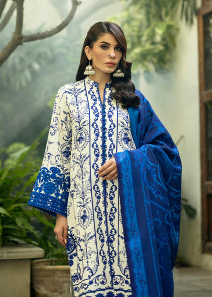 3PC LAWN PRINTED DRESS WITH LAWN DUPATTA- BQ-423