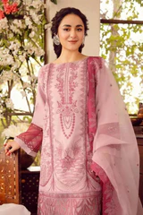 FULLY EMBROIDERED 3PC LAWN DRESS WITH ORGANZA EMBRIODERED DUPATTA- ABH-73