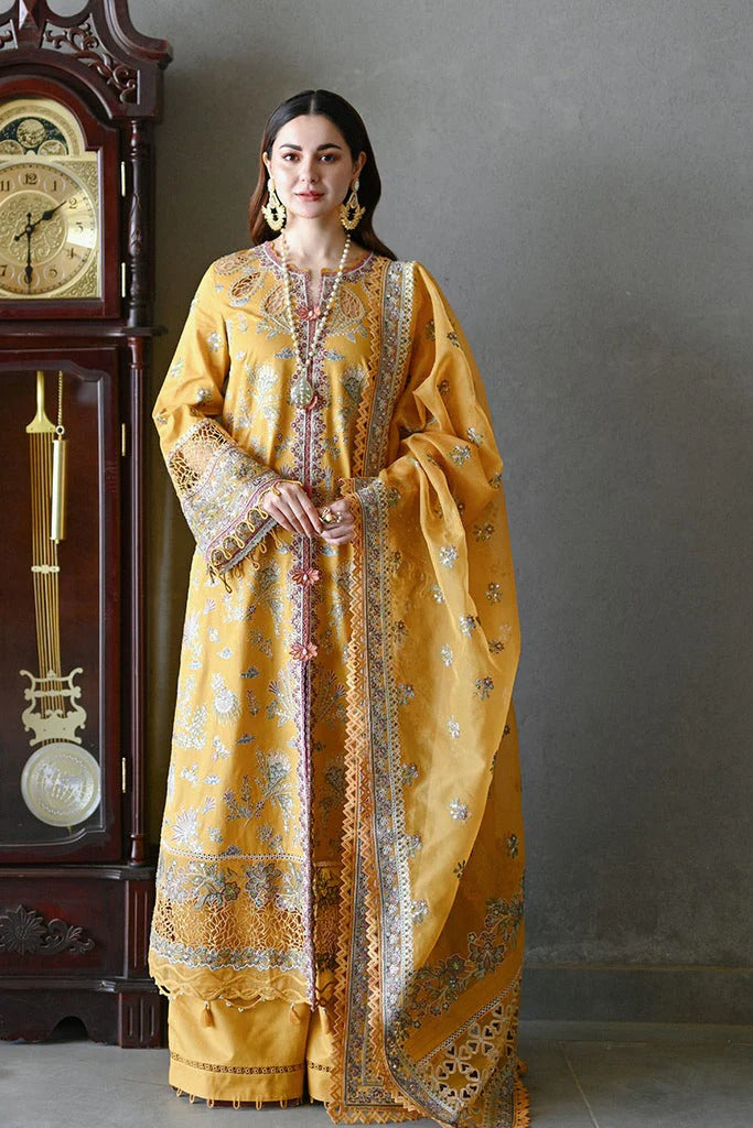 FULLY EMBROIDERED 3PC LAWN DRESS WITH ORGANZA EMBRIODERED DUPATTA- ABH-71