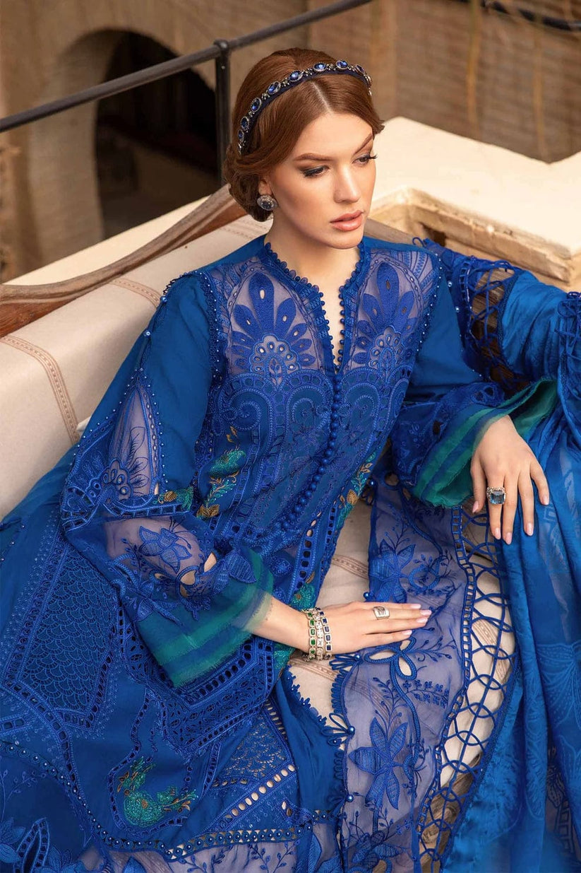 FULLY EMBROIDERED 3PC LAWN DRESS WITH ORGANZA EMBROIDERED DUPATTA-