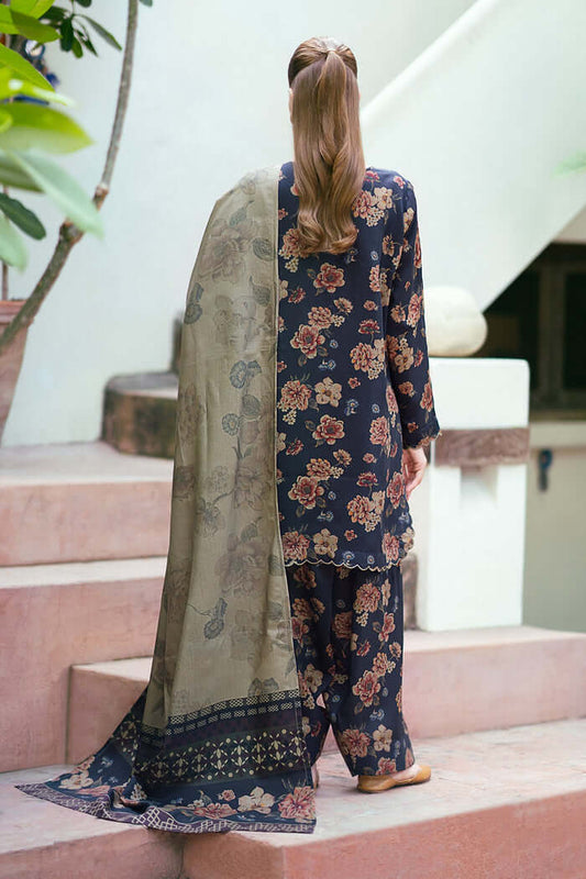 3PC LAWN PRINTED DRESS WITH LAWN DUPATTA- BQ-413