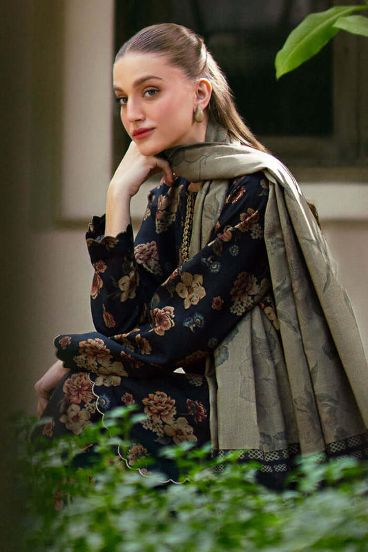 3PC LAWN PRINTED DRESS WITH LAWN DUPATTA- BQ-413